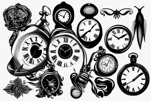 Clock tattoo tattoo idea