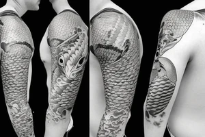 Koi Fish Full Sleeve tattoo idea