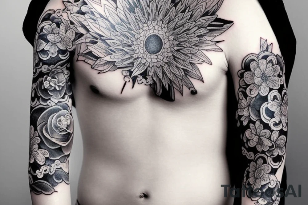 Japanese full sleeve tattoo idea