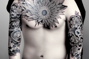 Japanese full sleeve tattoo idea