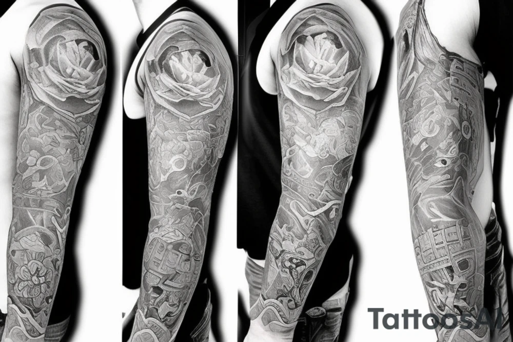 Half sleeve tattoo idea
