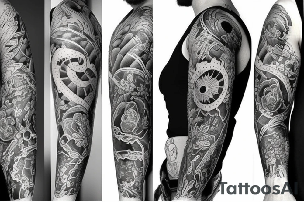 Half sleeve tattoo idea