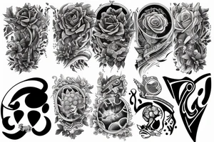 Half sleeve tattoo idea