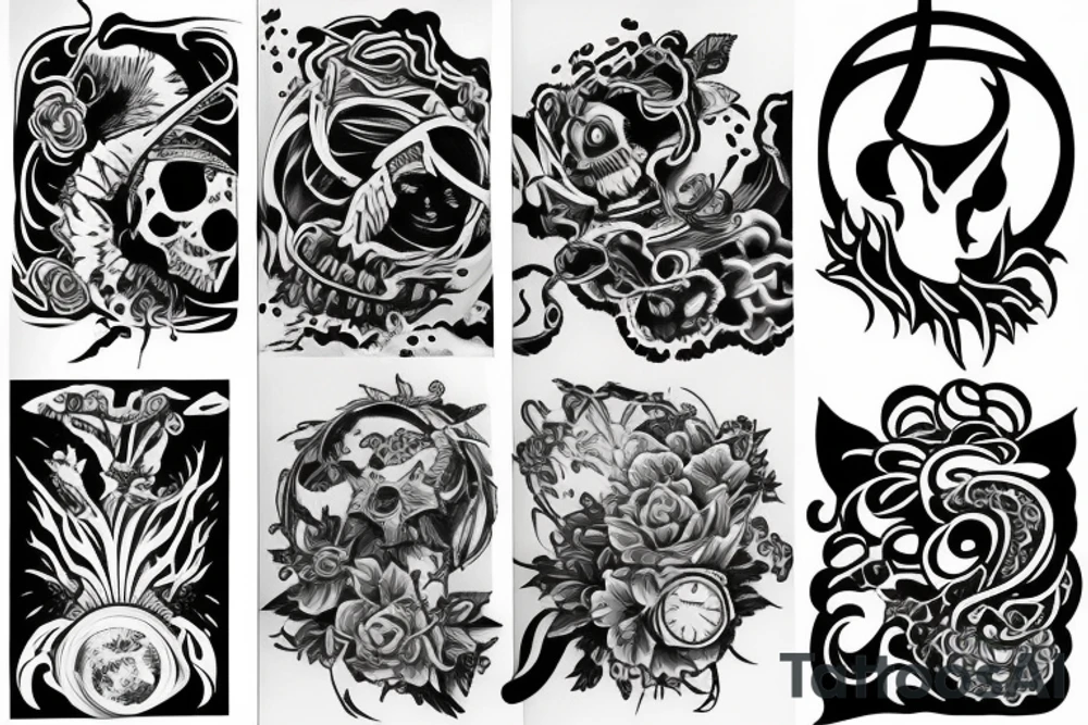 Half sleeve tattoo idea