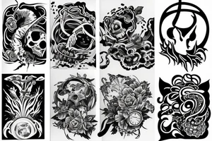 Half sleeve tattoo idea