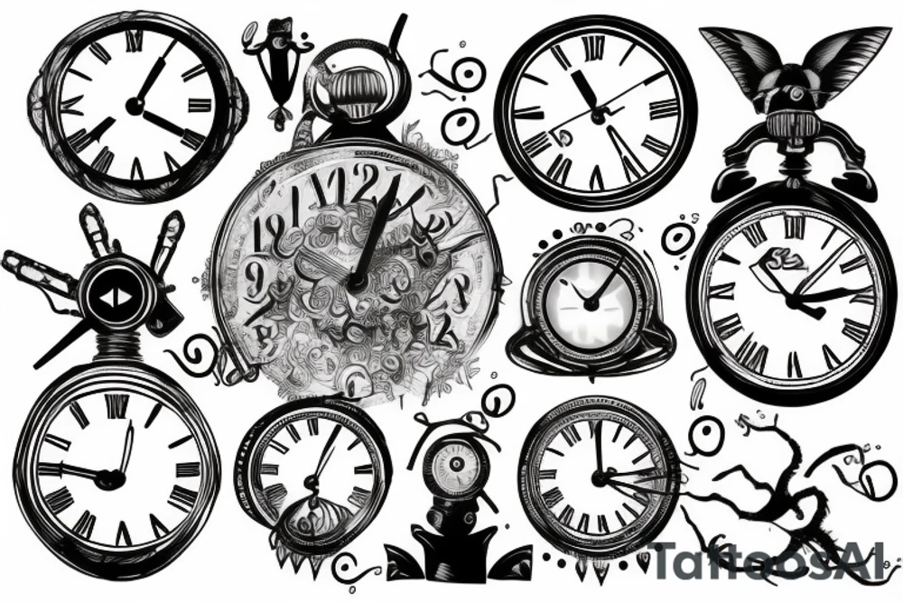 Clock tattoo idea