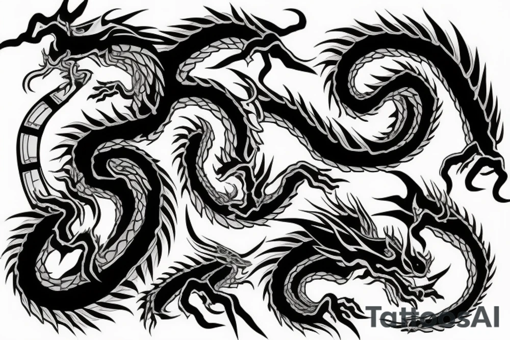 Dragon Full Sleeve tattoo idea
