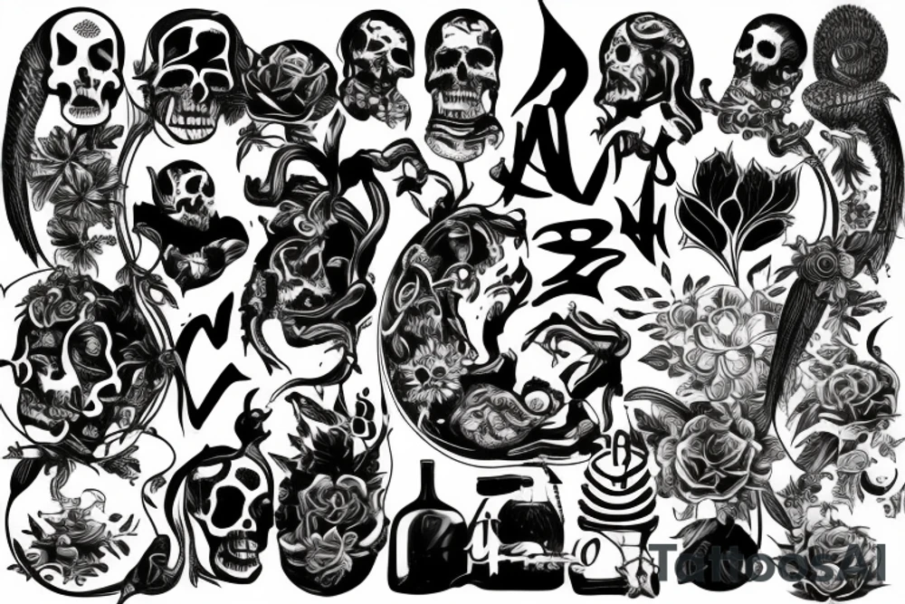 Birth
Death
Family
Friends tattoo idea