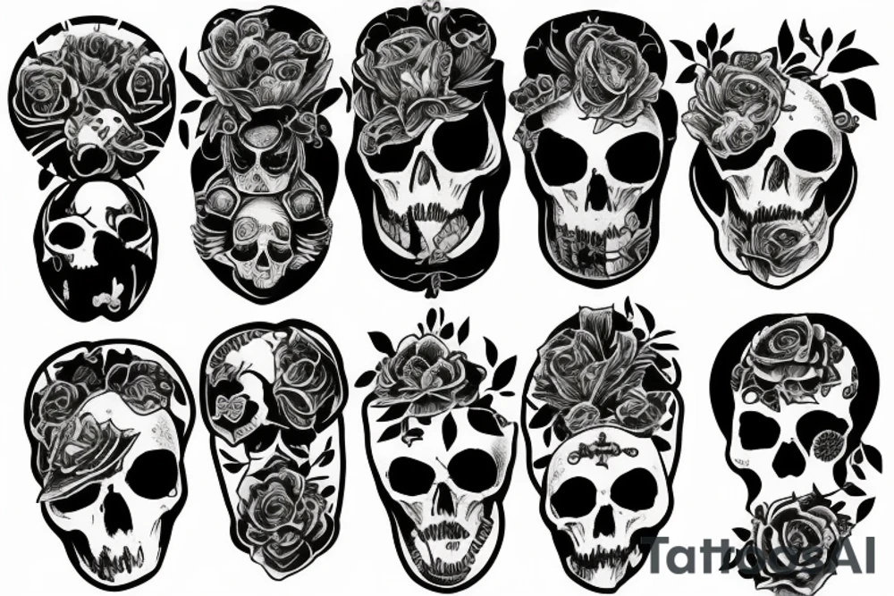 Birth
Death
Family
Friends
Half Sleeve tattoo idea