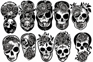 Birth
Death
Family
Friends
Half Sleeve tattoo idea