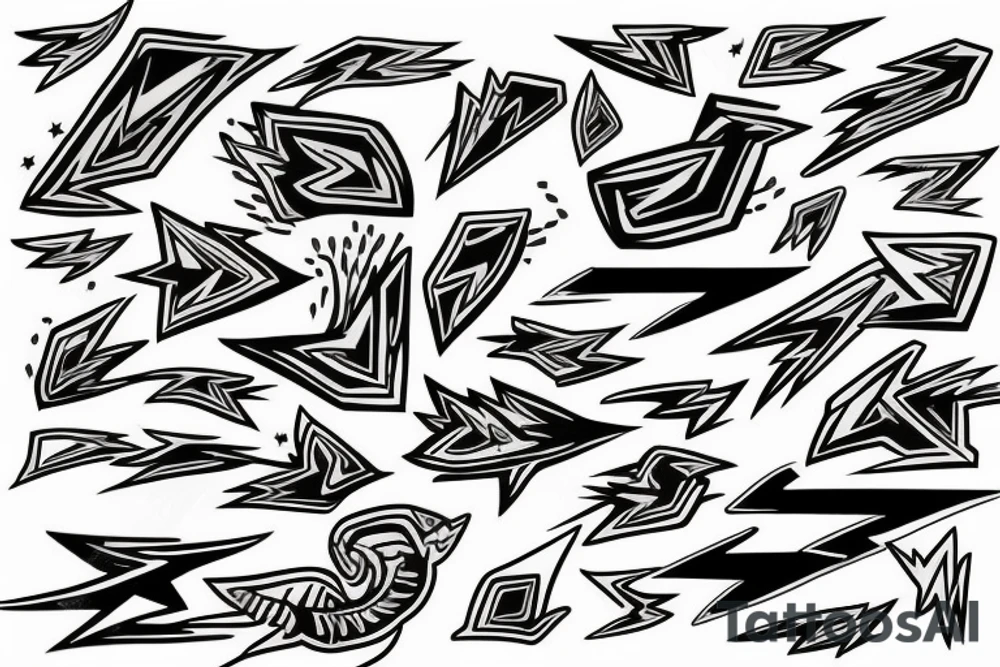 Steele lightning bolts tattoo idea
