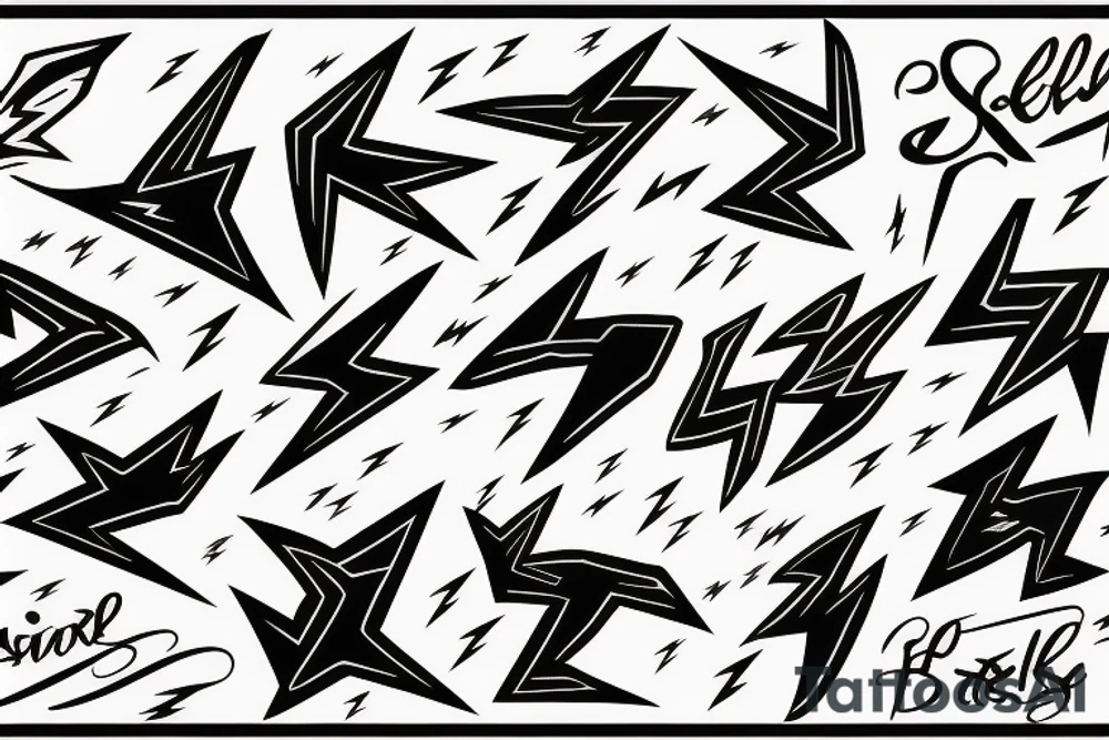 Steele lightning bolts tattoo idea