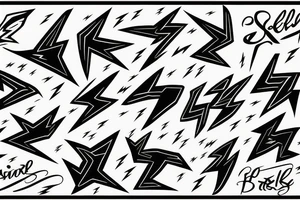 Steele lightning bolts tattoo idea