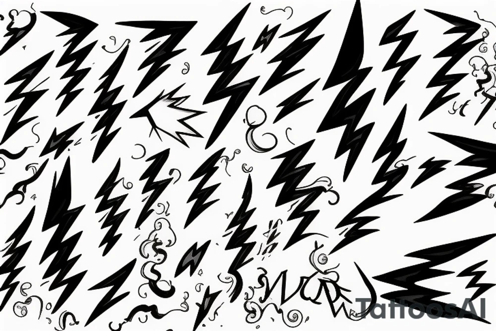lightning bolts Vanessa Steele tattoo idea