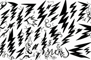 lightning bolts Vanessa Steele tattoo idea