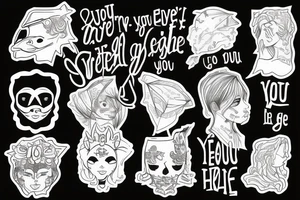 If you don't ever get yourself straight, who is you gonna help? tattoo idea