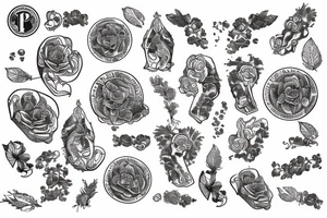 Pennyroyal mint tattoo idea