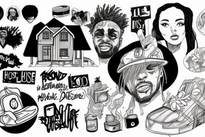 The House Is Burning by Isaiah Rashad tattoo idea