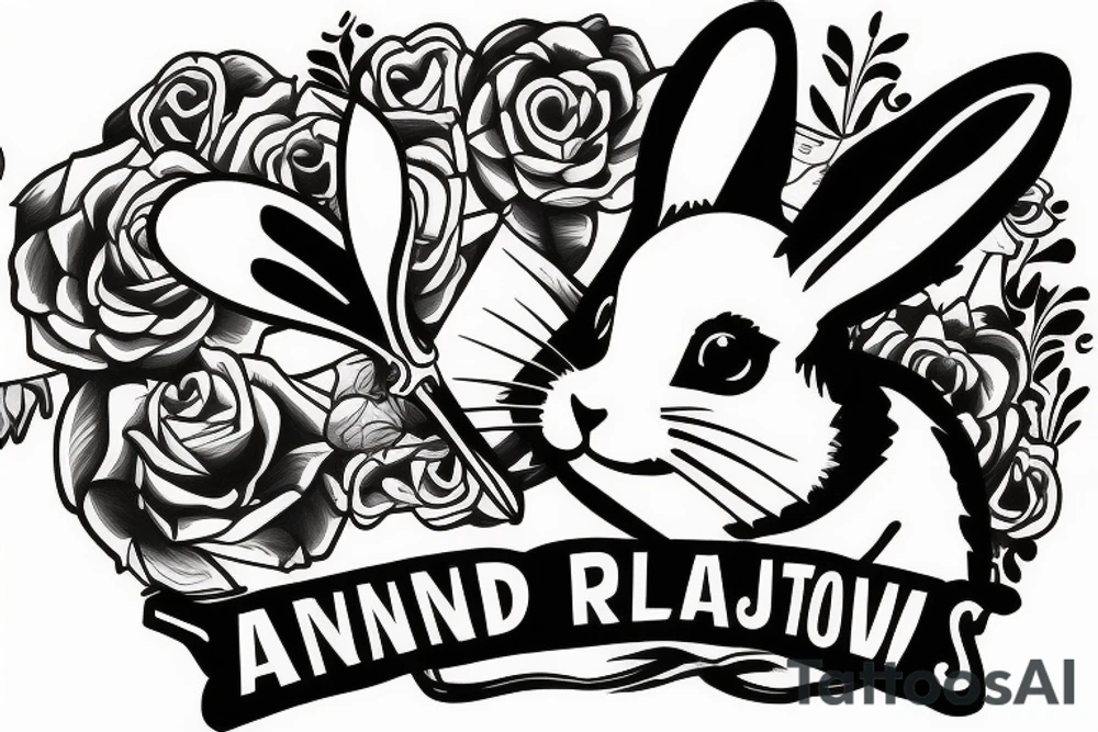 An armed bunny starting a revolution tattoo idea