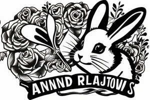 An armed bunny starting a revolution tattoo idea
