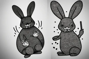An armed bunny starting a revolution tattoo idea