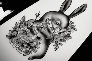 An armed bunny starting a revolution tattoo idea