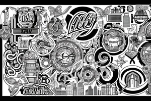 City building tattoo idea