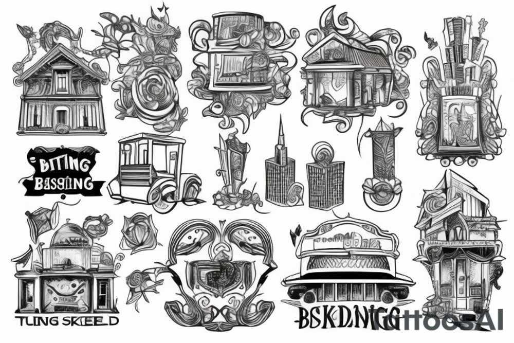 City building tattoo idea