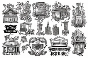 City building tattoo idea