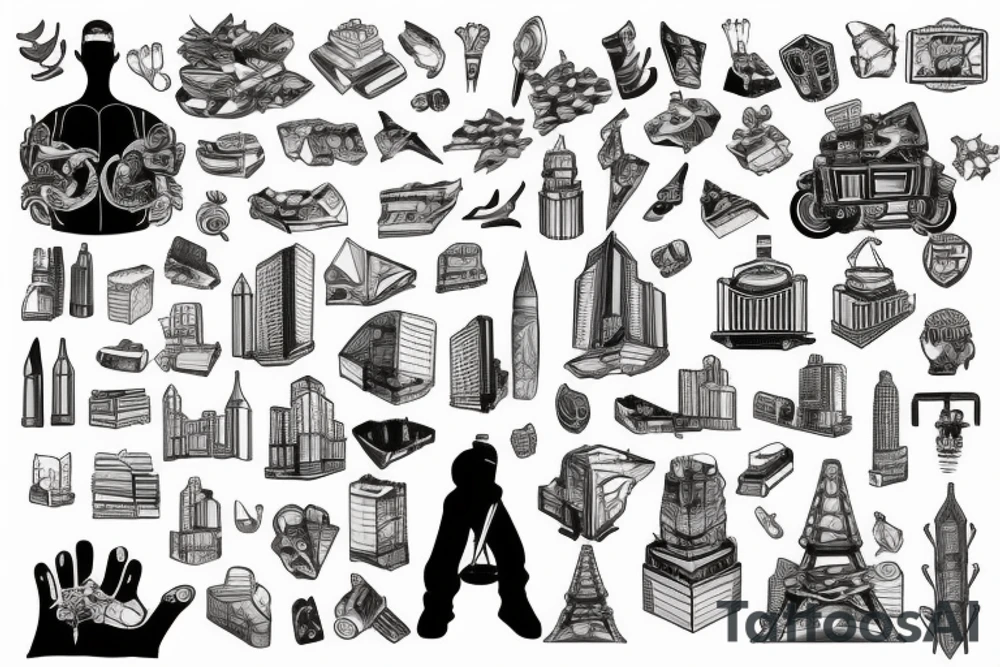 City building tattoo idea