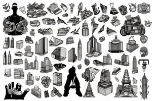City building tattoo idea