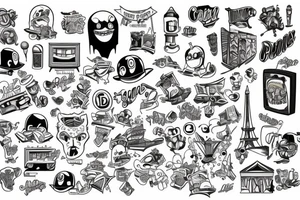 City building tattoo idea