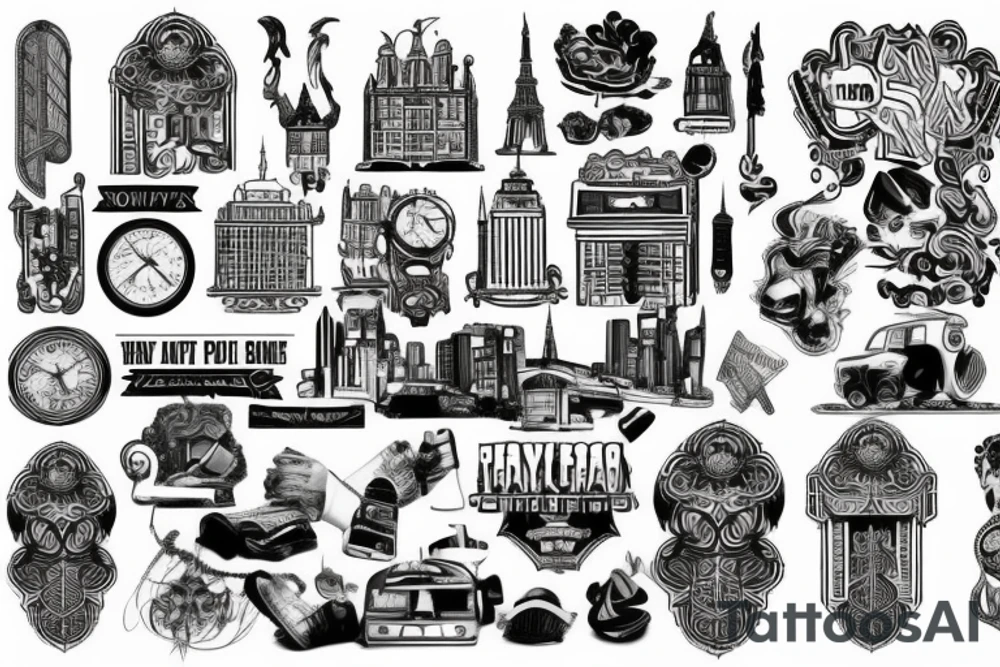 City building tattoo idea