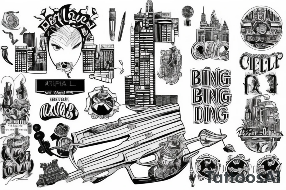 City building tattoo idea