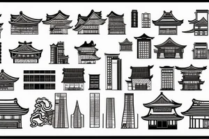 Jorburg city buildings tattoo idea