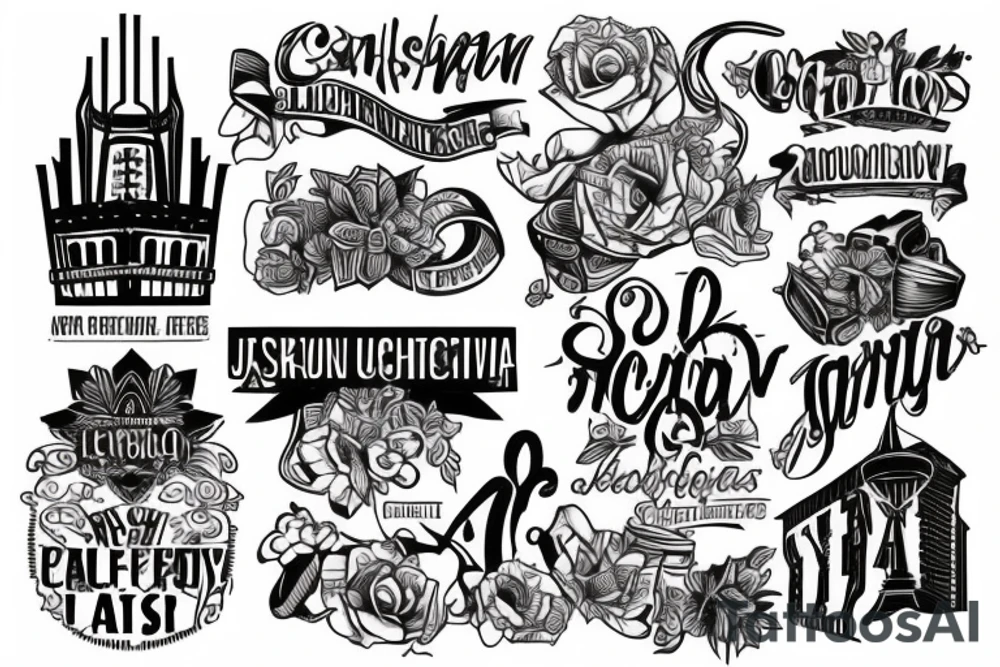 johannesburg city buildings tattoo idea