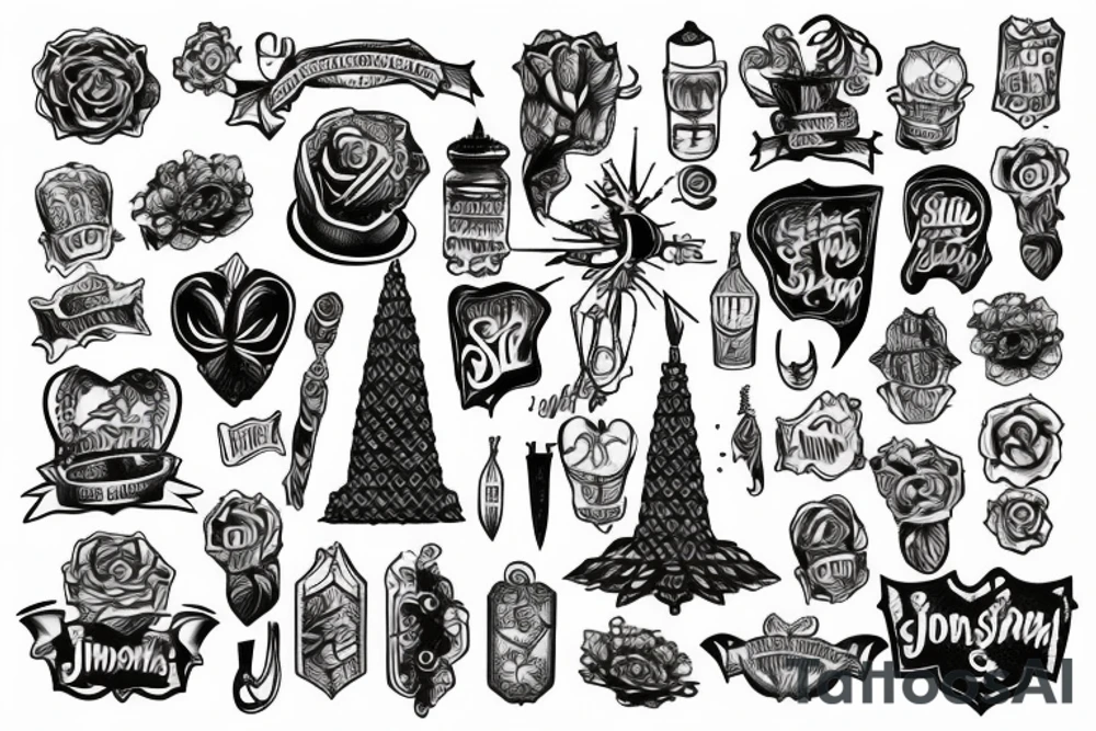 johannesburg city silloet tattoo idea