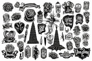 johannesburg city silloet tattoo idea