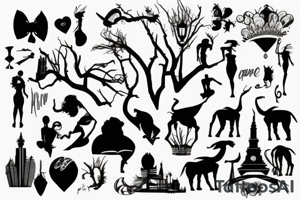 johannesburg silhouette tattoo idea