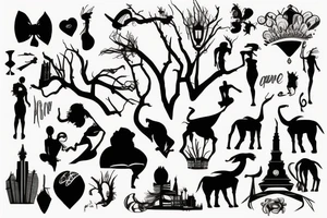 johannesburg silhouette tattoo idea