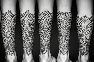 nordic snake trible wrapped around my ankle tattoo idea