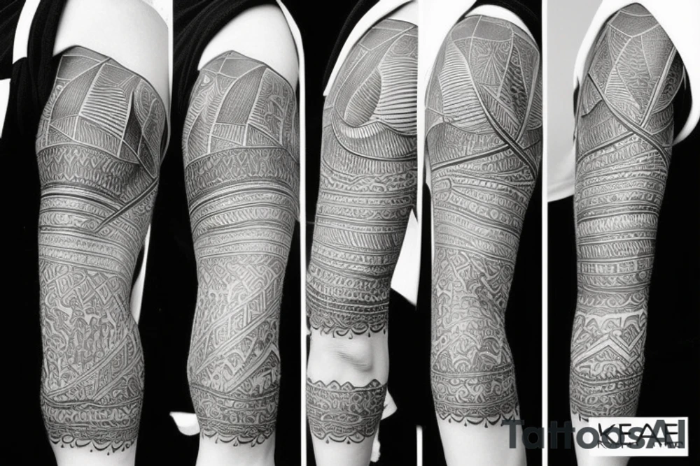 nordic arm sleeve tattoo idea