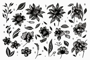 open book with flowers growing out of the pages tattoo idea