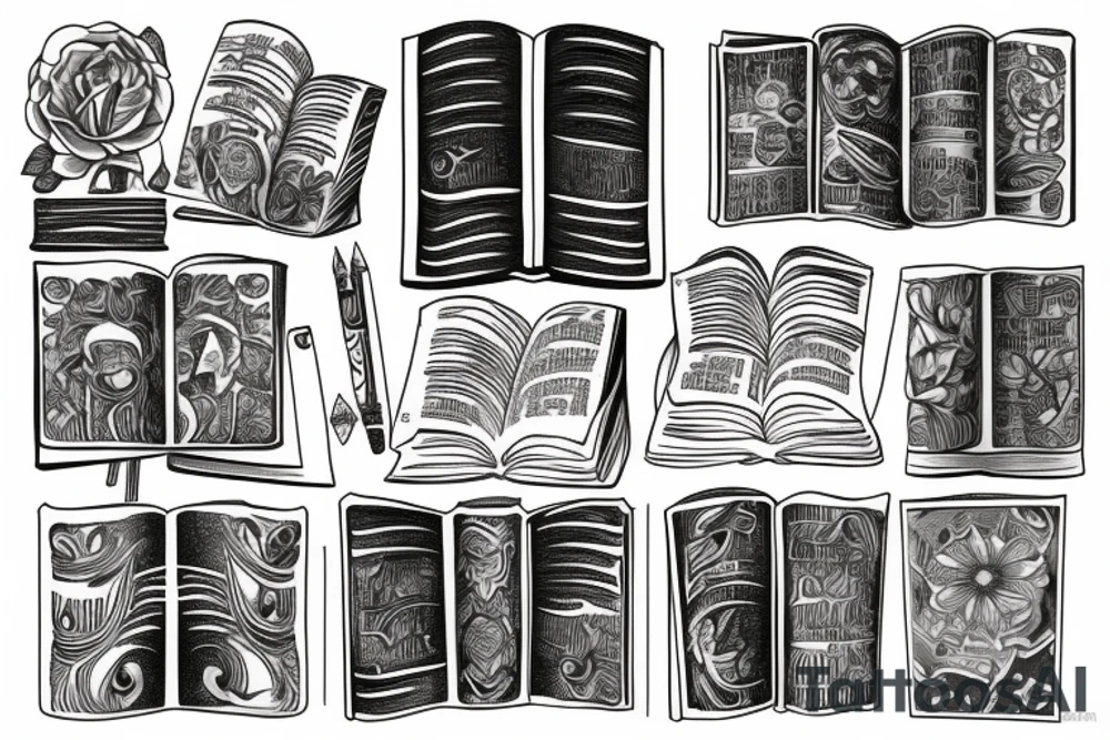 book tattoo idea
