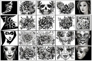 A phrase with drawings around tattoo idea