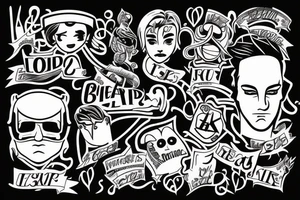 tv show friends tattoo idea