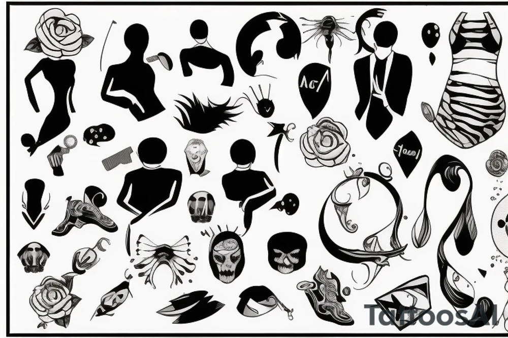 a suit tattoo idea