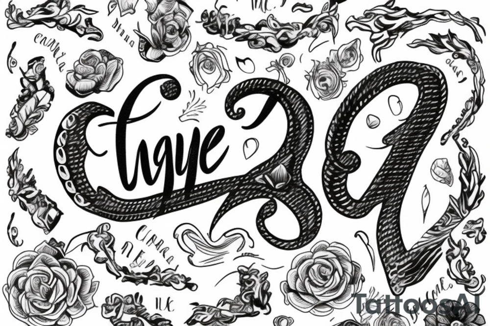 ‘Take care’ in cursive fine line tattoo idea