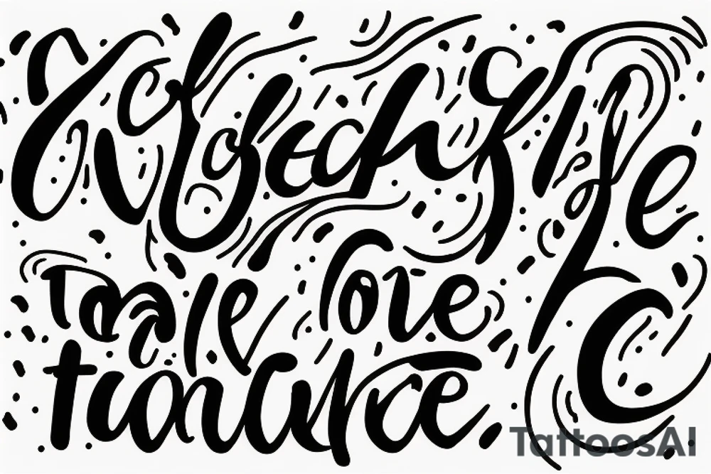 The words ‘take care’ in cursive fine line writing tattoo idea