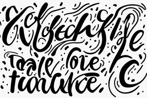 The words ‘take care’ in cursive fine line writing tattoo idea